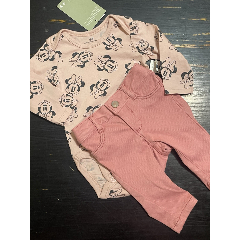 3 Months Girls H&M Minnie Bodysuit NWT, And Matching Pants!